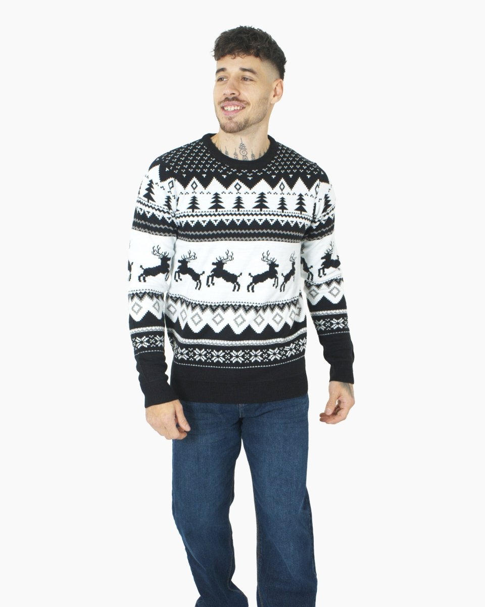 Black Xmas Tree Crewneck Sweatshirt