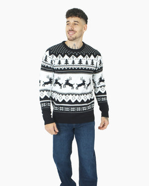 Black Xmas Tree Crewneck Sweatshirt