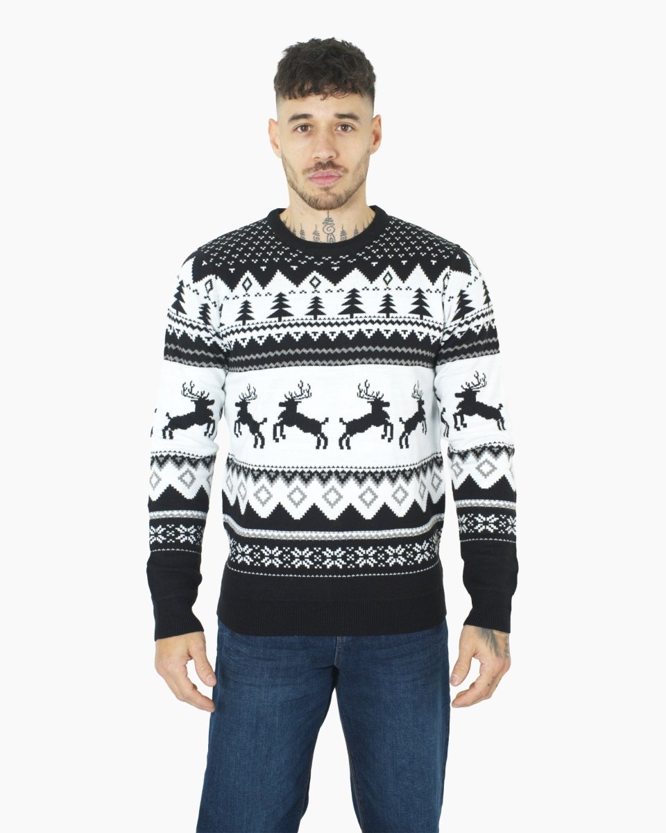 Black Xmas Tree Crewneck Sweatshirt