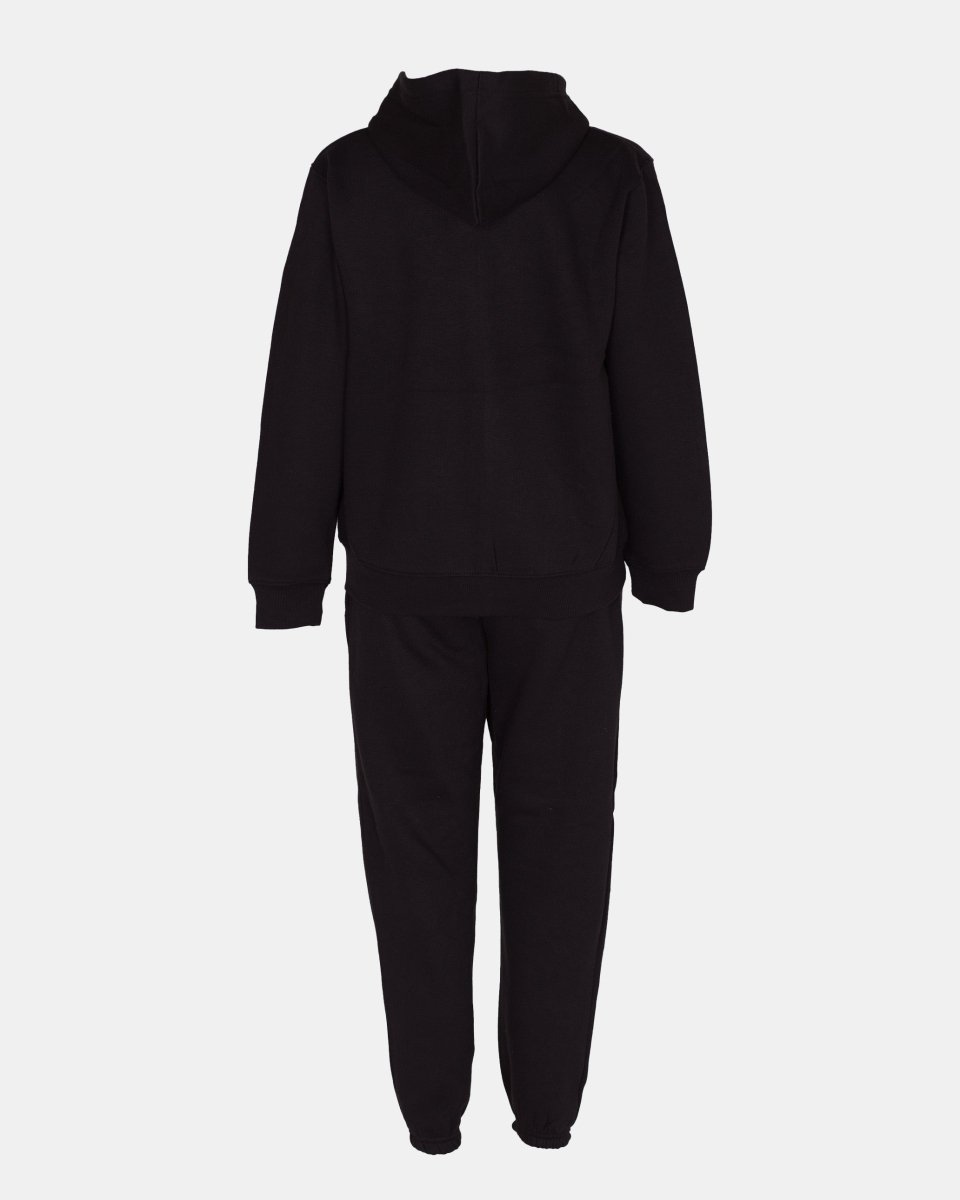 Black/Blue Contrast Fleece Tracksuit