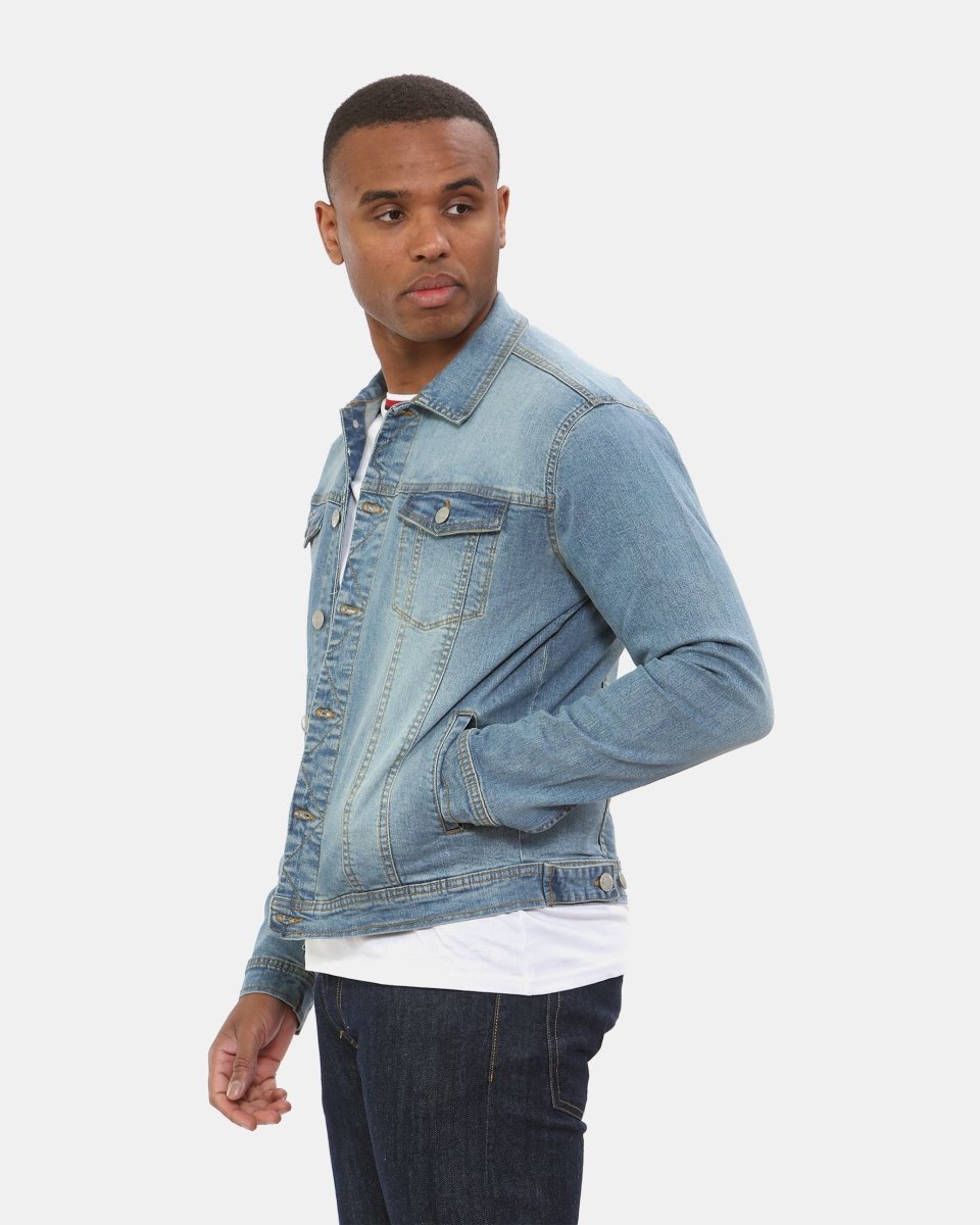 Blue Denim Jacket Classic Buttoned - Cuffs