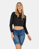 Blue Denim Stretchy Bermuda Shorts