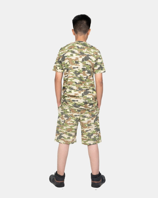Boys Aop Shark Print T-Shirt