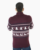 Burgundy Chunky Knit Christmas Jumper