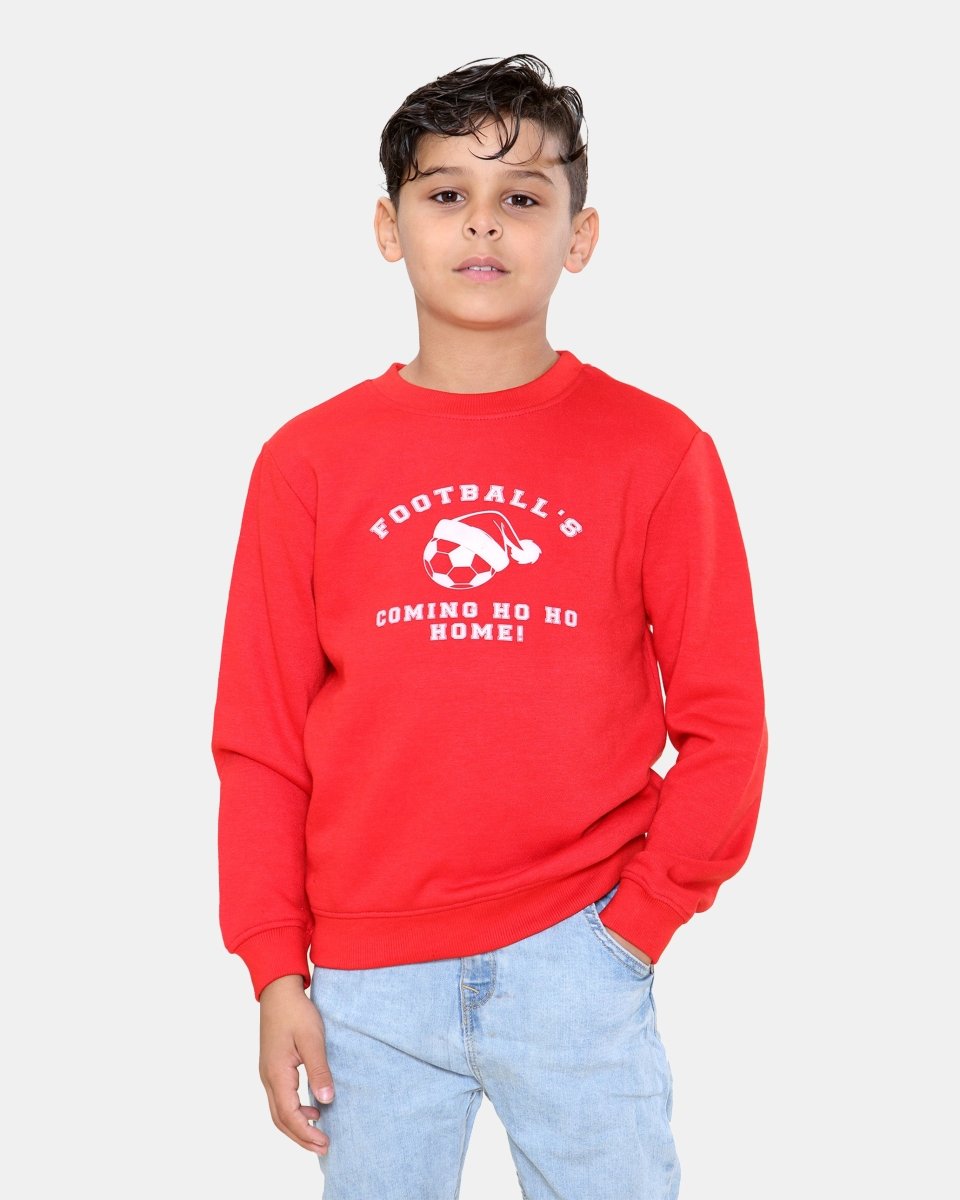Coming HO HO kids Red Christmas Jumpers