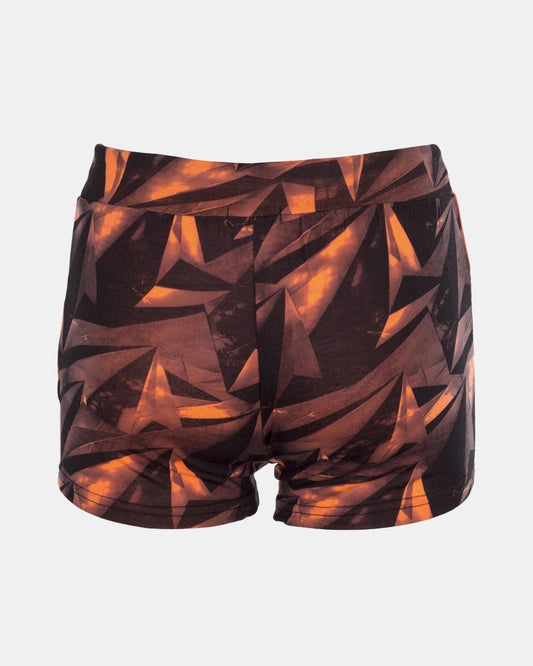 Coral Geo Pattern Womens Short