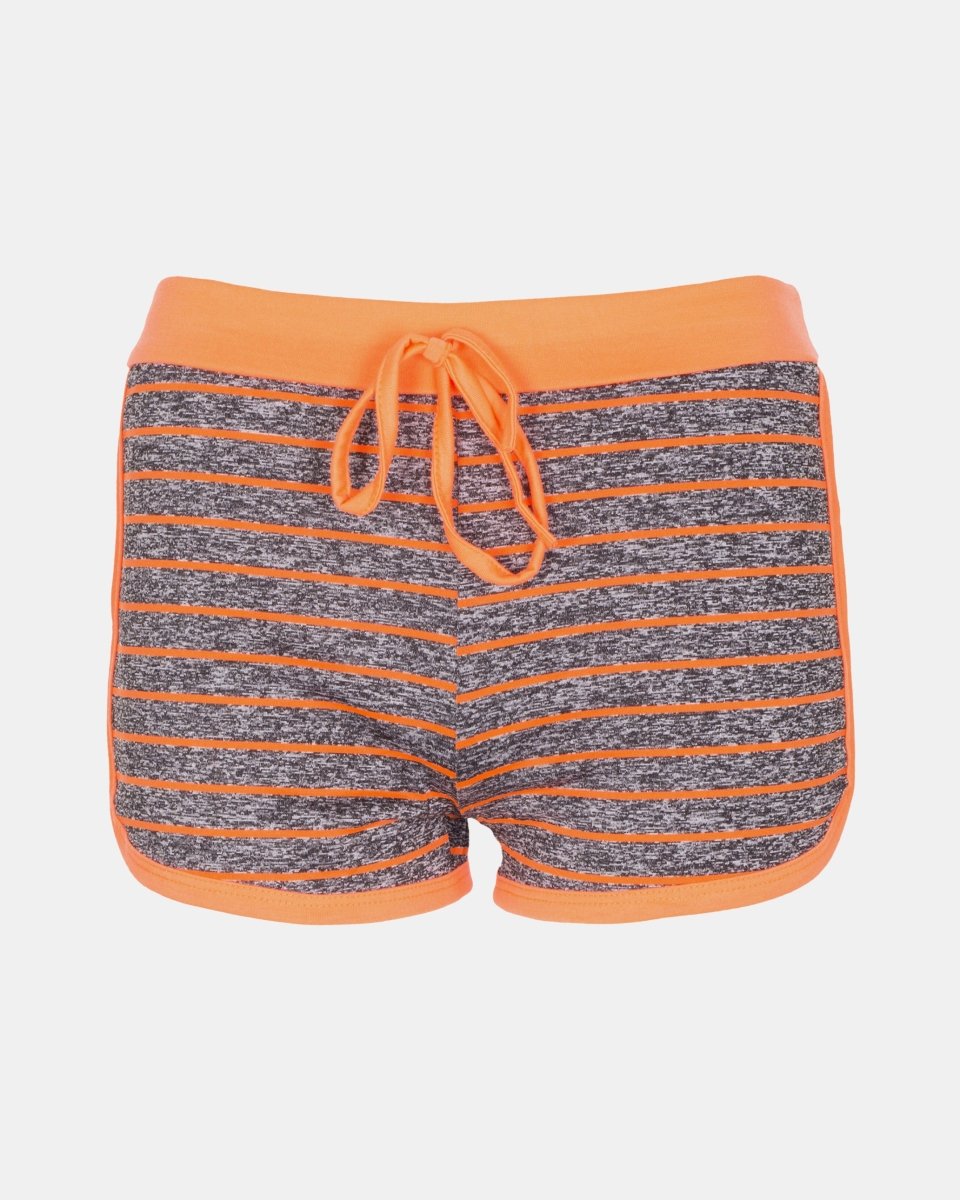 Coral Stripe Gym Fleck Summer Shorts
