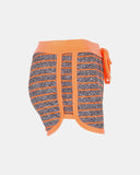 Coral Stripe Gym Fleck Summer Shorts