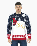 Cream Ho Ho Santa Printed Jumper