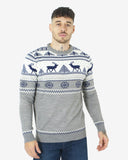 Cream Moose Knitted Men’s Xmas Jumper