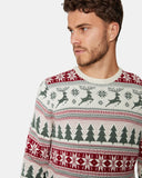 Cream Retro Christmas Jumper