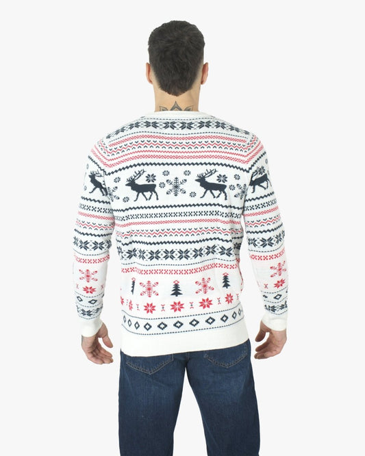 Cream Xmas Tree Crewneck Sweatshirt