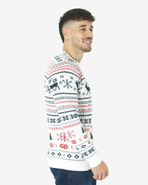 Cream Xmas Tree Crewneck Sweatshirt