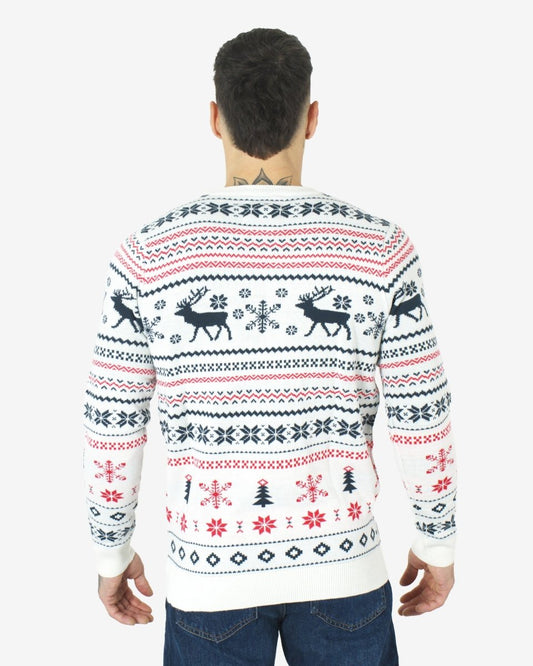 Cream Xmas Tree Crewneck Sweatshirt