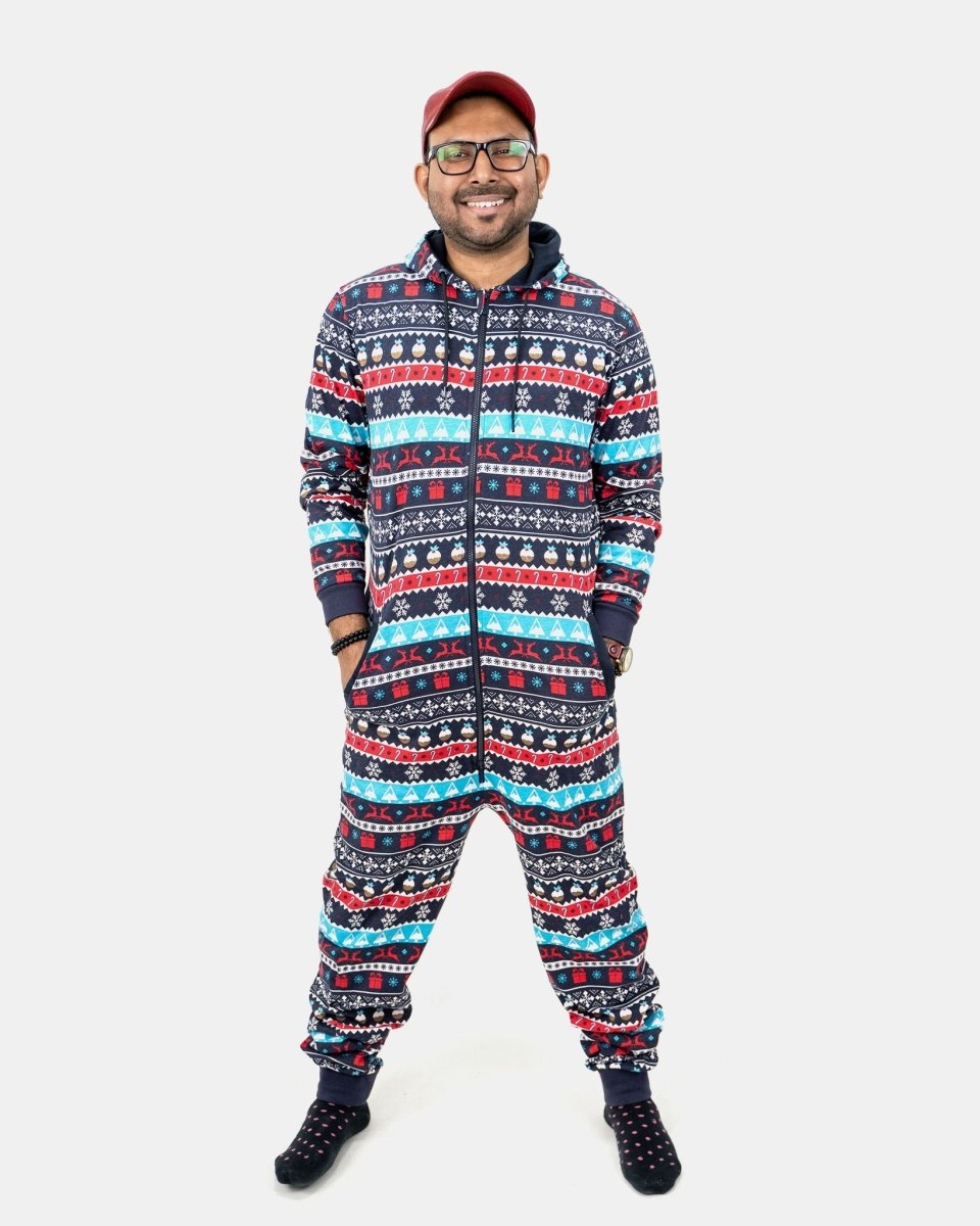 Dad Navy Unisex Christmas Onesies