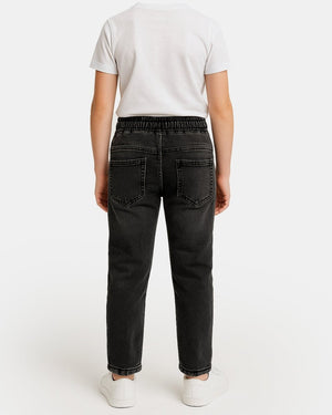 Denim Black Casual Retro Kids Jeans