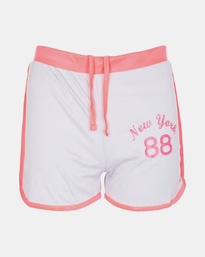 Girls Grey New York Print Shorts
