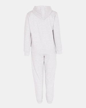 Grey/Blue Contrast Fleece Tracksuit