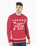 Happy Birthday Jesus Red Jumper