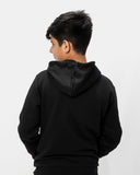 Headphones Skull Printed Black Hoodie