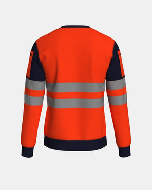 Hi Vis Sweatshirts Orange/Navy (SW2)