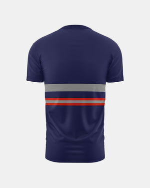 Hi-Vis Workwear T-Shirt | Neon Orange & Navy with Reflective Stripe – NOROZE