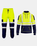 Hi - Vis Workwear Tracksuit | Neon Green & Navy with Reflective Tape – NOROZE