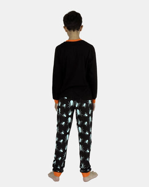 Kids Black Spider Nightwear Set