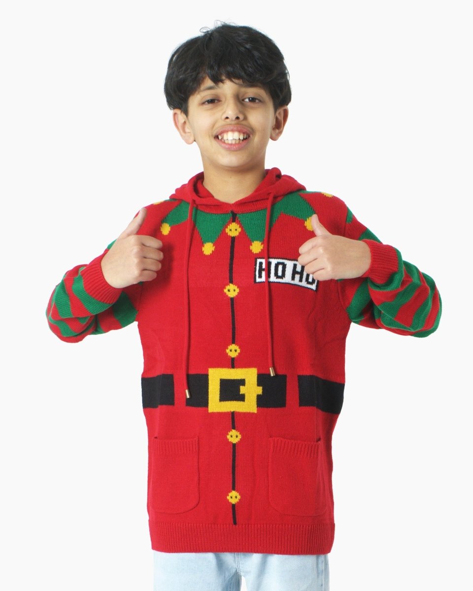 Kids Elf Hoho Red C - Jumper