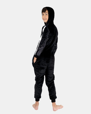 Kids Skeleton Black Halloween Onesie