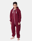 Kids Wine Cozy Fleece Hooded Onesie – Unisex