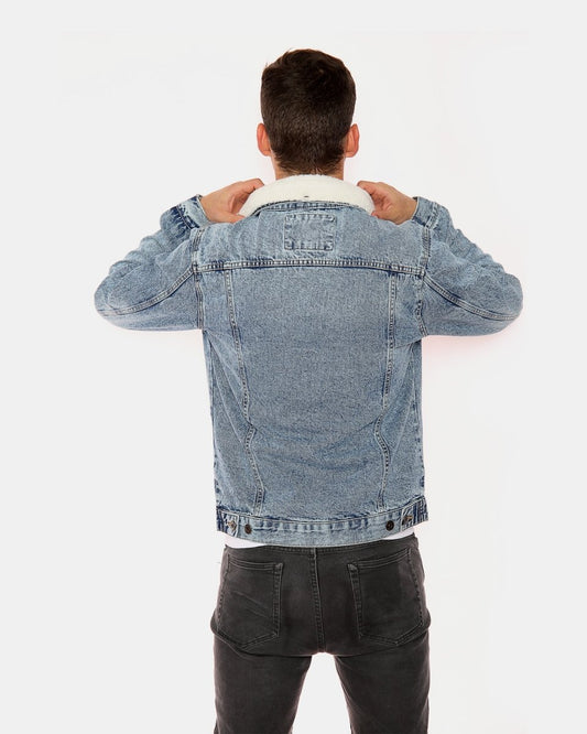 Light Blue Western Style Denim Jacket