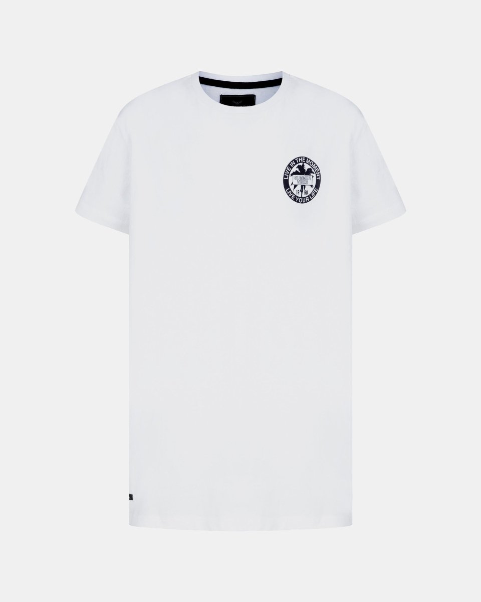 Live in the Moment White Boys T-Shirt