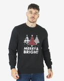Marry & Bright Mens Black Xmas Jumpers