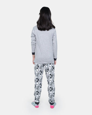 Mel Grey Skull Gaming Print Pyjamas