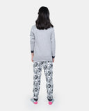 Mel Grey Skull Gaming Print Pyjamas