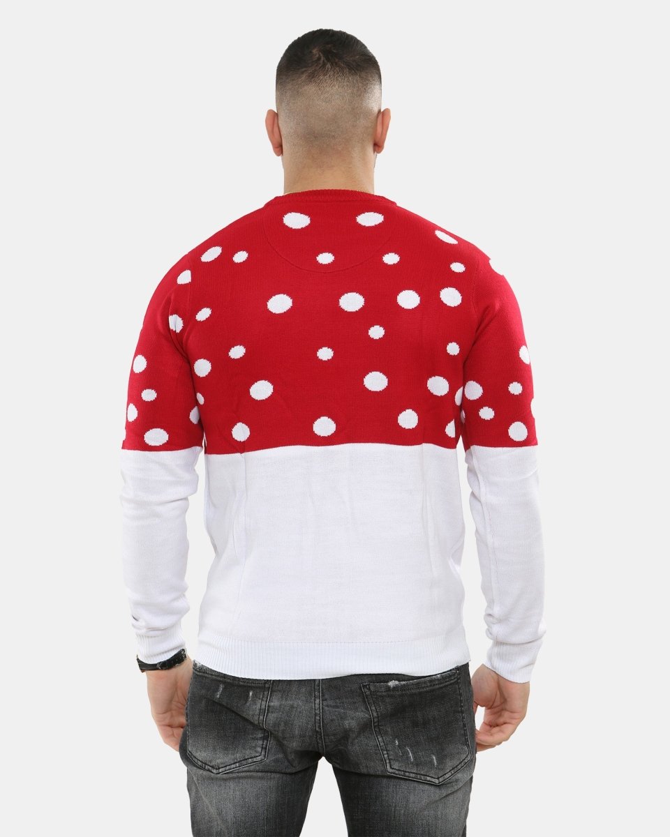 Men Merry Elf Red Christmas Jumper