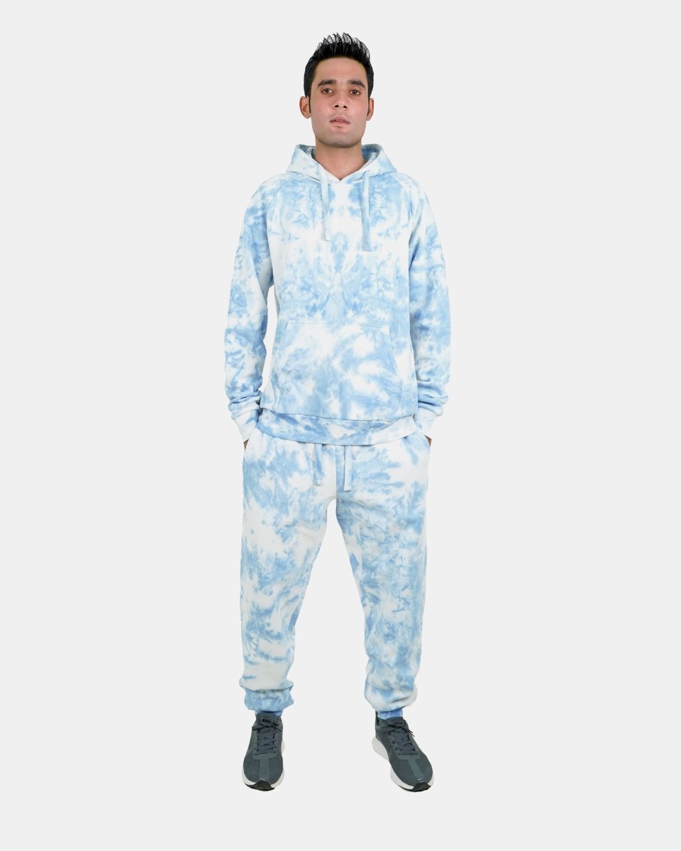 Men's Blue Fleece Tie - Dye Trouser