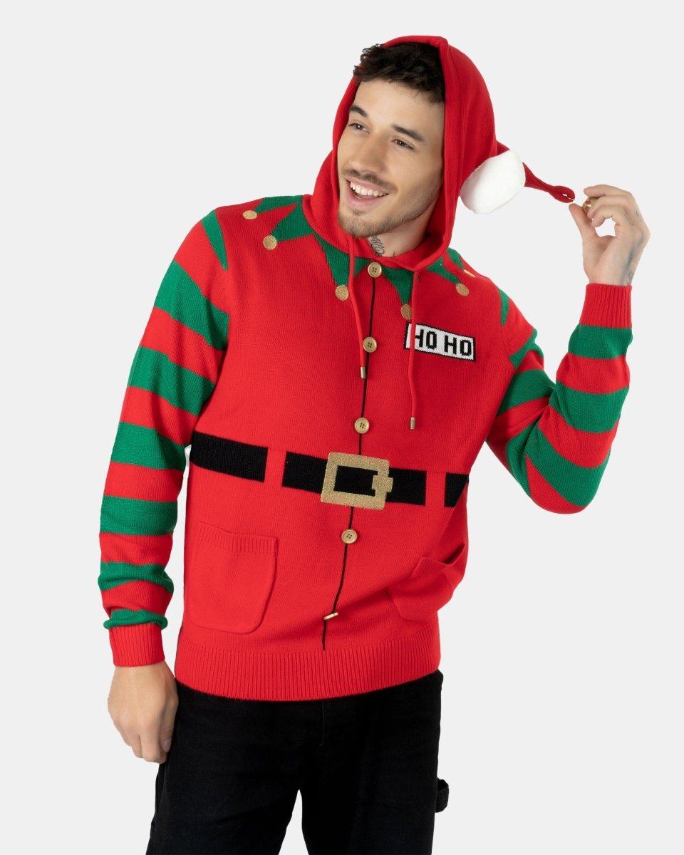 Mens Elf Hoho Red C - Jumper