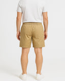 Mens Stone Cargo Shorts Elastic Waist