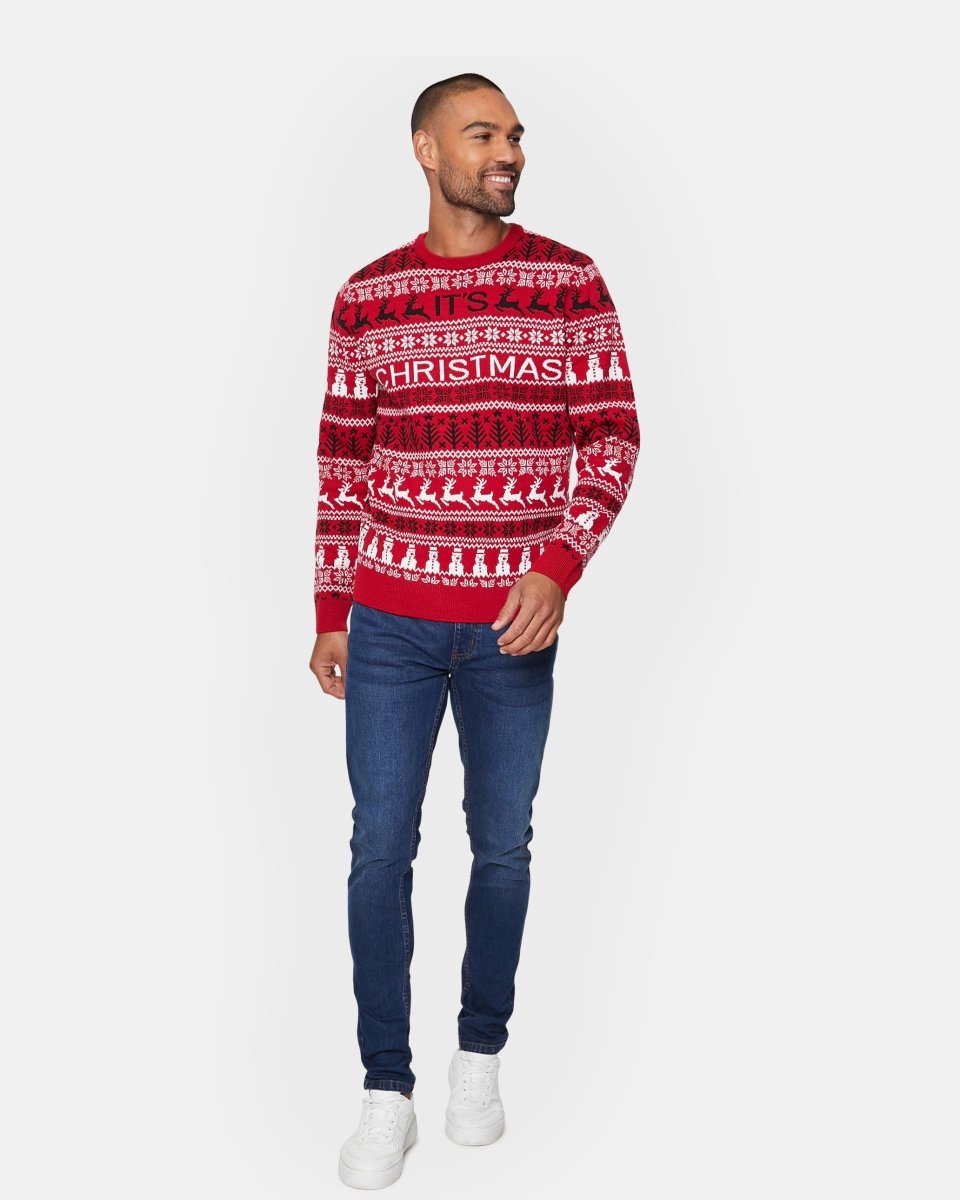 Merry Christmas Red Festive Jumper