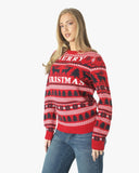 Merry Christmas Red Festive Womens Jumper