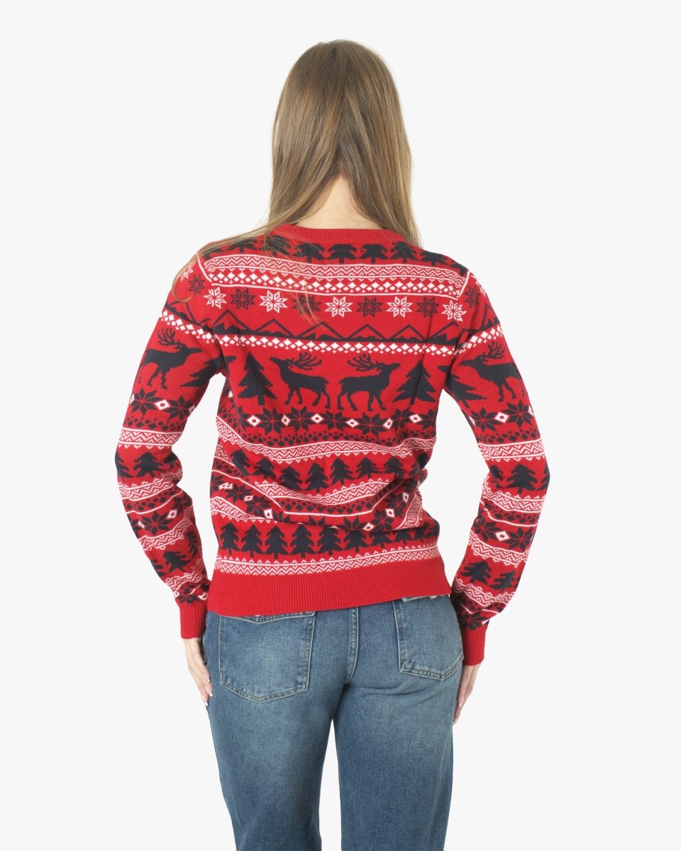 Merry Christmas Red Festive Womens Jumper