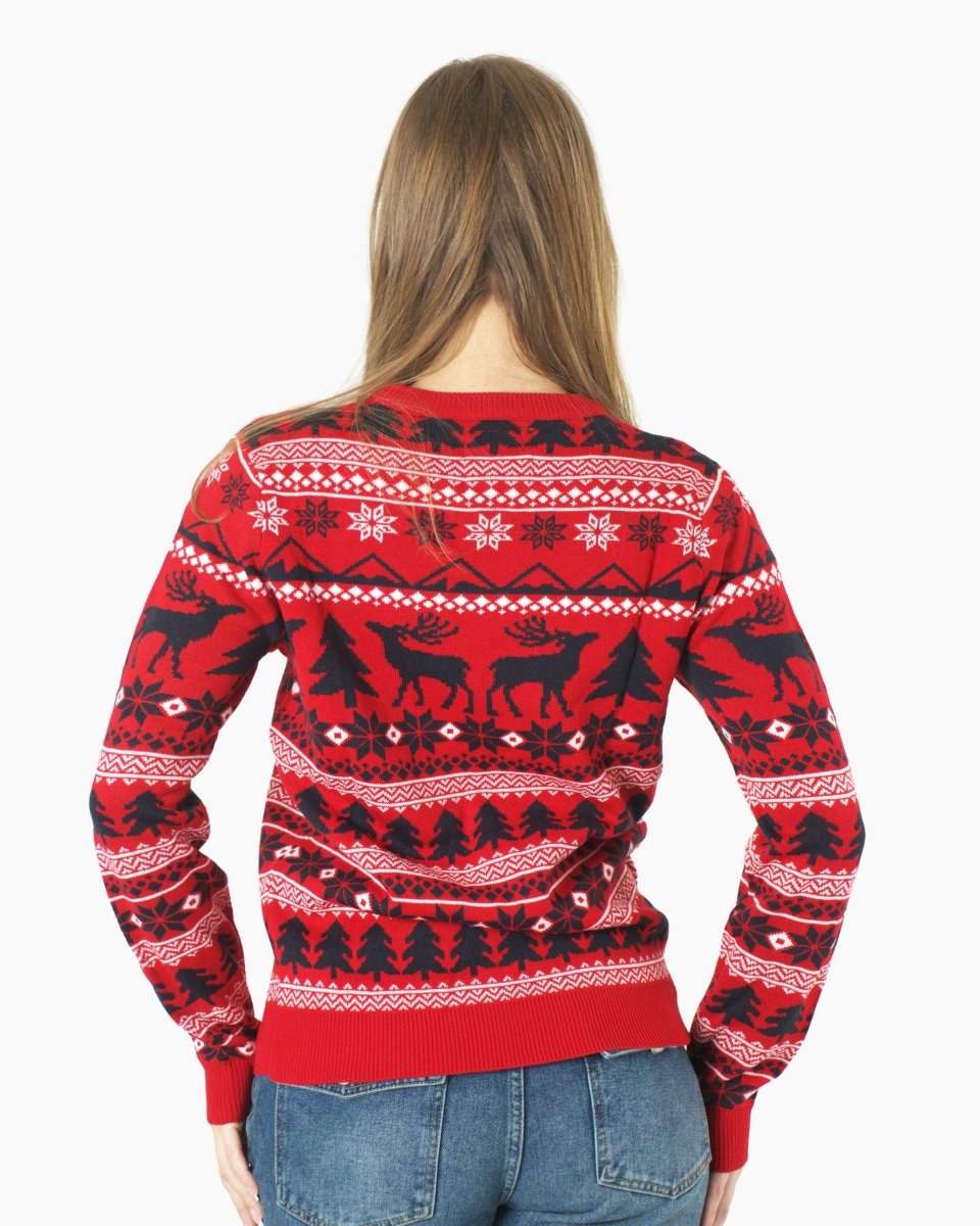 Merry Christmas Red Festive Womens Jumper