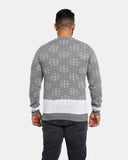 Mid - Grey Mens Novelty Knitted Jumpers