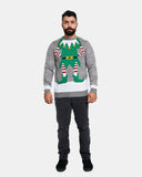 Mid - Grey Mens Novelty Knitted Jumpers
