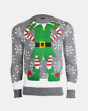 Mid - Grey Mens Novelty Knitted Jumpers