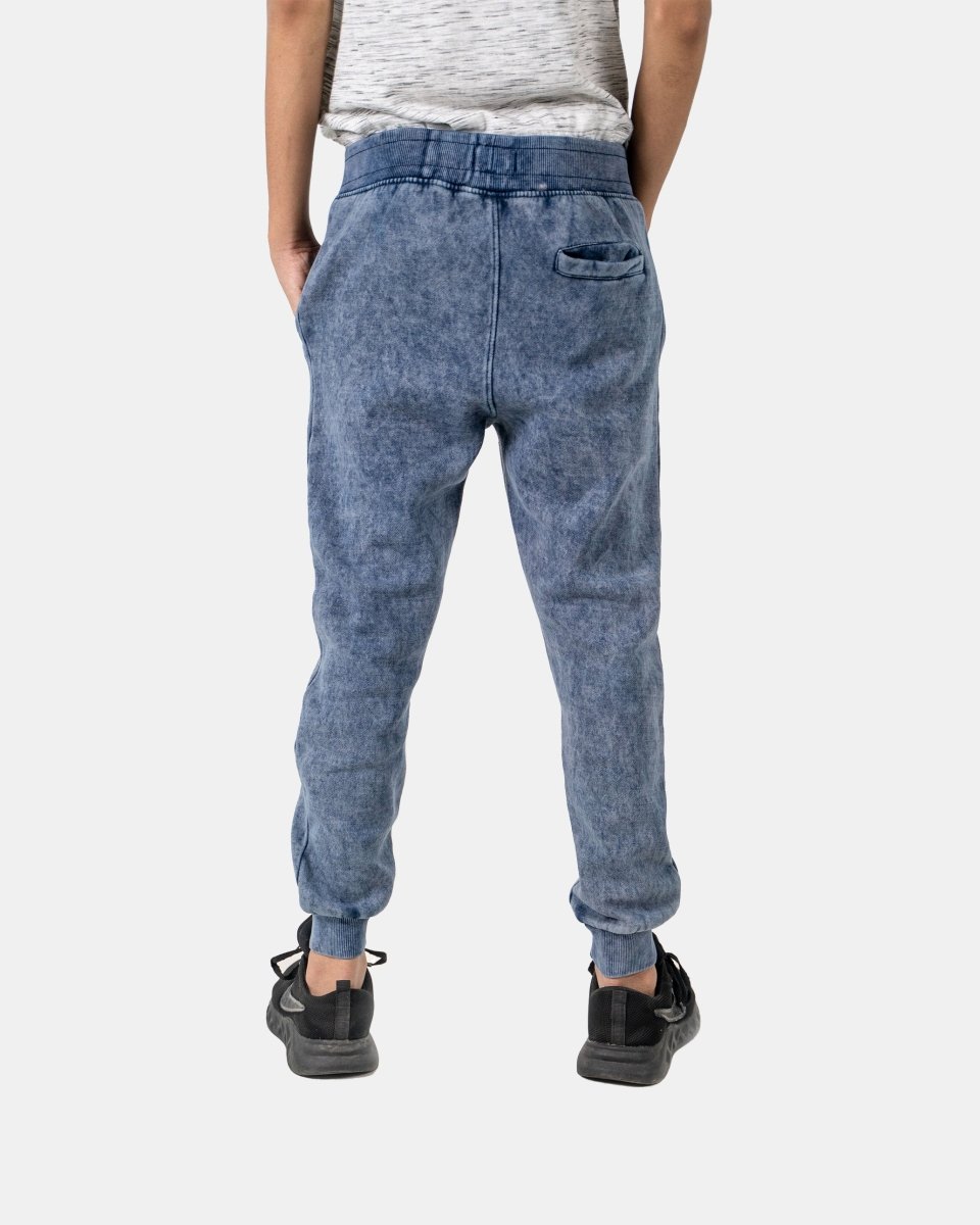 Navy Kids Bleach - Effect Sweatpants