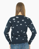 Navy Pub Novelty Womens Xmas Jumper