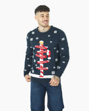 Navy Pub Novelty Xmas Jumper